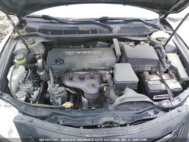 4T1BE46KX8U768997 - 2008 TOYOTA CAMRY CE/LE/XLE/SE BLACK photo 10