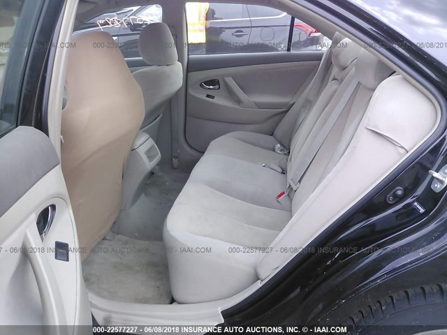 4T1BE46KX8U768997 - 2008 TOYOTA CAMRY CE/LE/XLE/SE BLACK photo 8