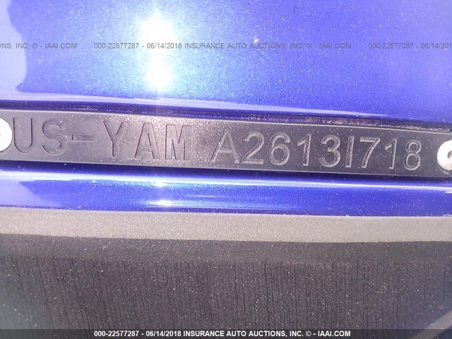 YAMA2613I718 - 2018 YAMAHA PERSONAL WATERCRAFT  BLUE photo 9