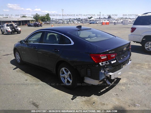 1G1ZB5ST0JF213804 - 2018 CHEVROLET MALIBU LS ლურჯი ფოტო 3