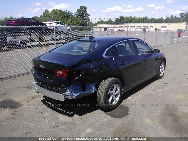 1G1ZB5ST0JF213804 - 2018 CHEVROLET MALIBU LS ლურჯი ფოტო 4