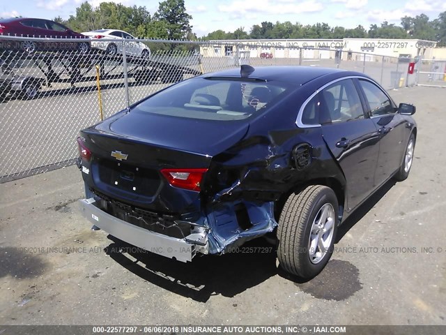 1G1ZB5ST0JF213804 - 2018 CHEVROLET MALIBU LS ლურჯი ფოტო 6