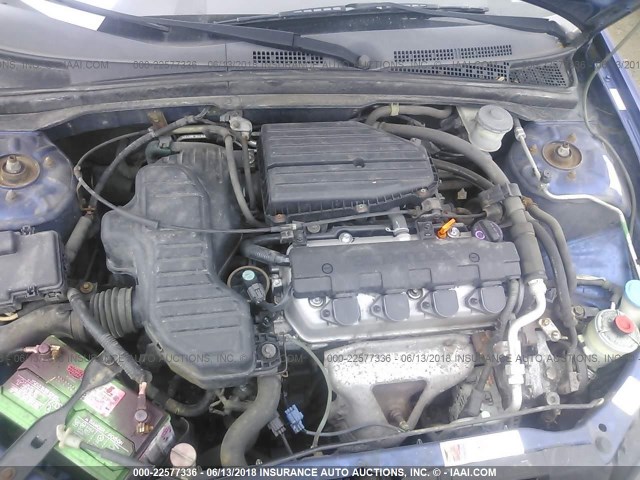 1HGEM22335L064960 - 2005 HONDA CIVIC DX VP ლურჯი ფოტო 10