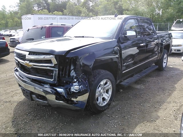 3GCUKSEC0EG434447 - 2014 CHEVROLET SILVERADO K1500 LTZ BLACK photo 2