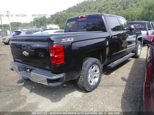 3GCUKSEC0EG434447 - 2014 CHEVROLET SILVERADO K1500 LTZ BLACK photo 4