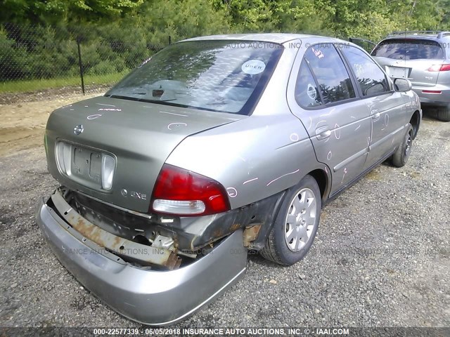 3N1CB51D72L642410 - 2002 NISSAN SENTRA XE/GXE GOLD photo 4