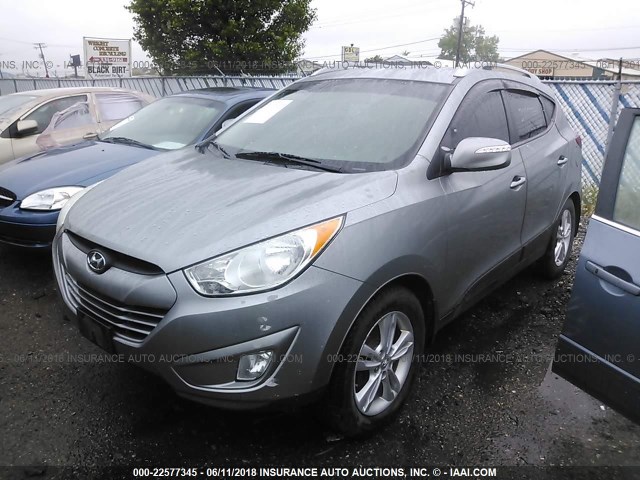 KM8JUCAC5CU466664 - 2012 HYUNDAI TUCSON GLS/LIMITED GRAY photo 2