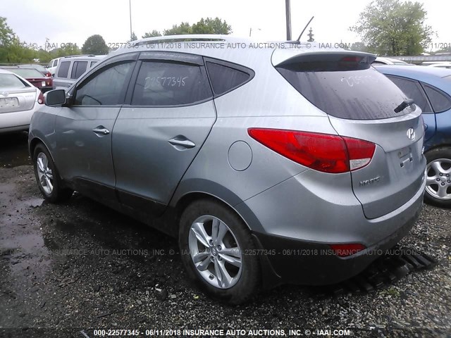 KM8JUCAC5CU466664 - 2012 HYUNDAI TUCSON GLS/LIMITED 灰色 照片 3