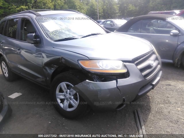 5NMSG13D49H255112 - 2009 HYUNDAI SANTA FE GLS GRAY photo 6