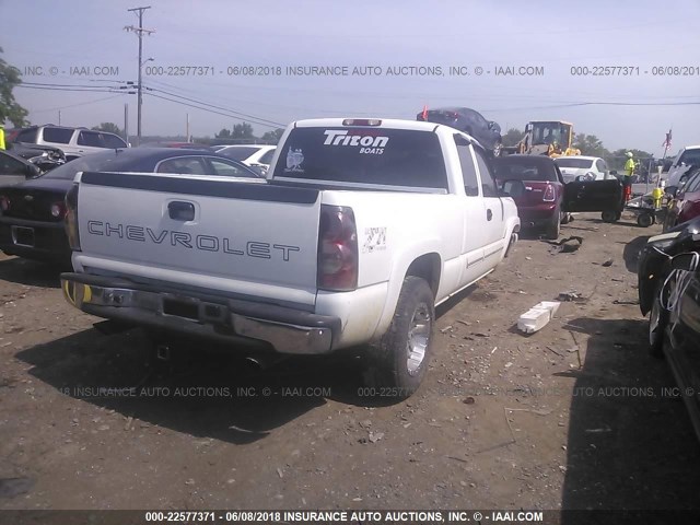 1GCEK19ZX6Z248848 - 2006 CHEVROLET SILVERADO K1500 WHITE photo 4