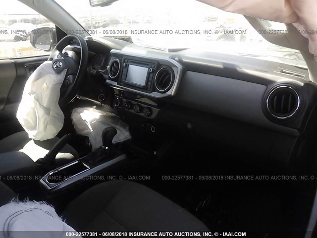3TMDZ5BN3HM020748 - 2017 TOYOTA TACOMA DBL CAB/SR5/TRD SPORT/OR WHITE photo 5