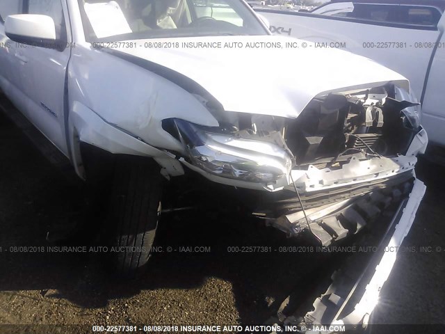 3TMDZ5BN3HM020748 - 2017 TOYOTA TACOMA DBL CAB/SR5/TRD SPORT/OR WHITE photo 6