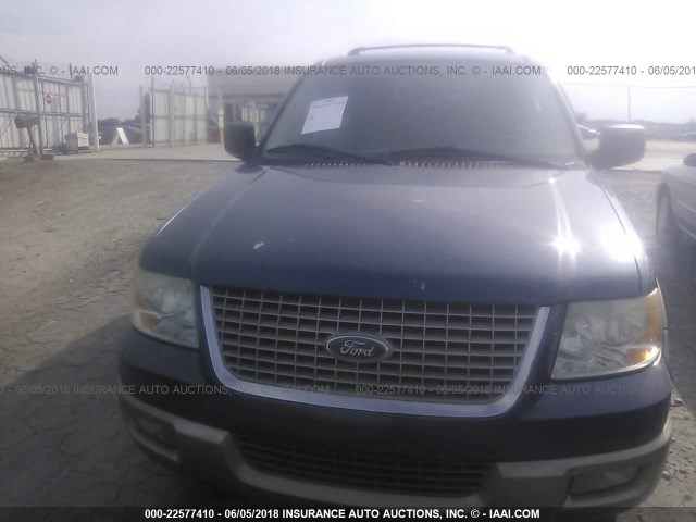 1FMFU18L34LA50099 - 2004 FORD EXPEDITION EDDIE BAUER BLUE photo 6