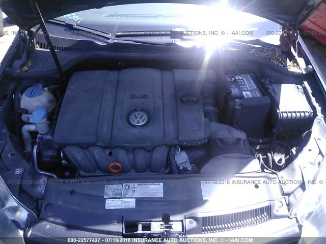 WVWDB7AJ8CW193754 - 2012 VOLKSWAGEN GOLF Dark Blue photo 10