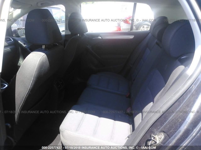 WVWDB7AJ8CW193754 - 2012 VOLKSWAGEN GOLF Dark Blue photo 8