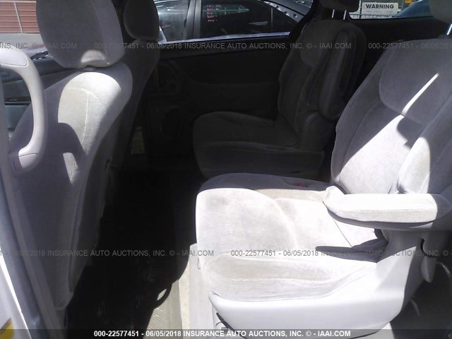 5TDZA23C74S168341 - 2004 TOYOTA SIENNA CE/LE WHITE photo 8