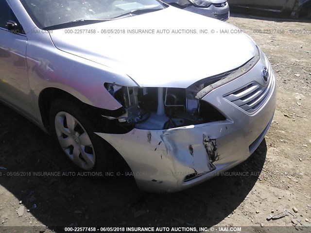 JTNBE46K373083258 - 2007 TOYOTA CAMRY NEW GENERAT CE/LE/XLE/SE SILVER photo 6