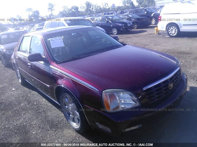 1G6KF57962U150928 - 2002 CADILLAC DEVILLE DTS RED photo 1