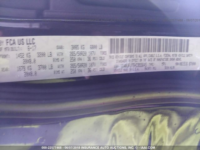 1C4RJFJT5HC955645 - 2017 JEEP GRAND CHEROKEE SUMMIT 黑色 照片 9