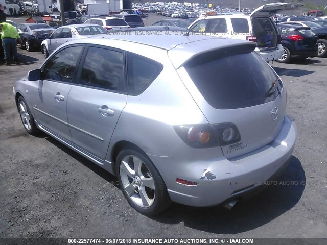 JM1BK343251306420 - 2005 MAZDA 3 HATCHBACK SILVER photo 3