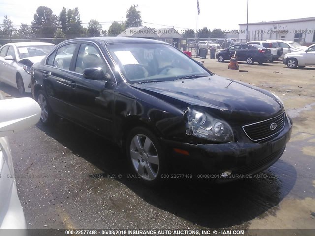 KNAGE123X75088885 - 2007 KIA OPTIMA LX/EX შავი ფოტო 1