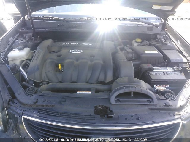 KNAGE123X75088885 - 2007 KIA OPTIMA LX/EX შავი ფოტო 10