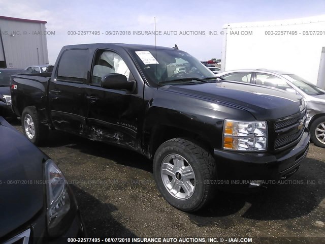 3GCRKSE36AG281573 - 2010 CHEVROLET SILVERADO K1500 LT BLACK photo 1