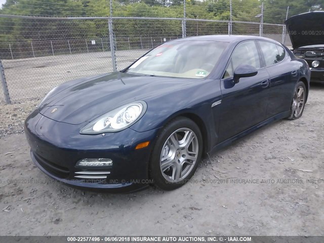 WP0AA2A73CL013059 - 2012 PORSCHE PANAMERA 2/4 BLUE photo 2