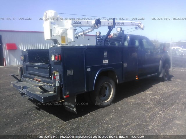 1FD0X4HY1CEC72847 - 2012 FORD F450 SUPER DUTY BLUE photo 4