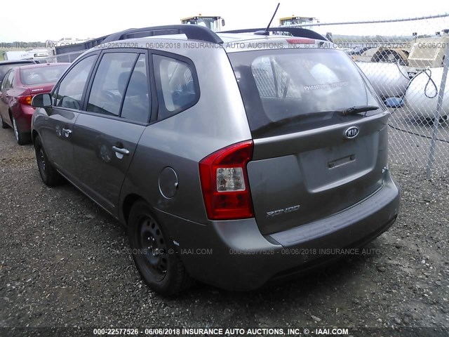 KNAFG528X97251017 - 2009 KIA RONDO LX/EX GRAY photo 3