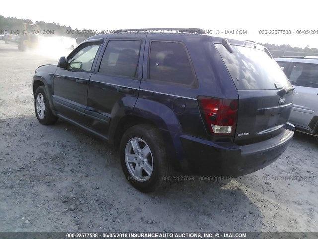 1J4GS48K56C110310 - 2006 JEEP GRAND CHEROKEE LAREDO/COLUMBIA/FREEDOM Dark Blue photo 3