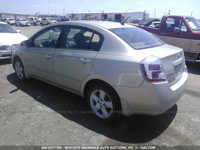 3N1AB61E88L638381 - 2008 NISSAN SENTRA 2.0/2.0S/2.0SL TAN photo 3