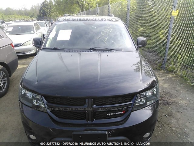 3C4PDDEGXET166763 - 2014 DODGE JOURNEY R/T BLACK photo 6