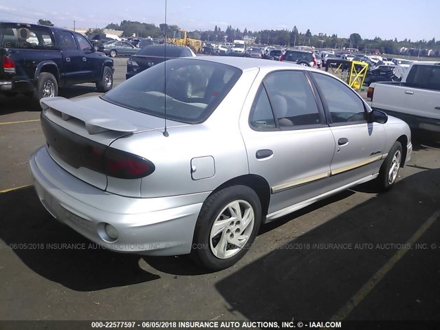 1G2JB524417126905 - 2001 PONTIAC SUNFIRE SE SILVER photo 4