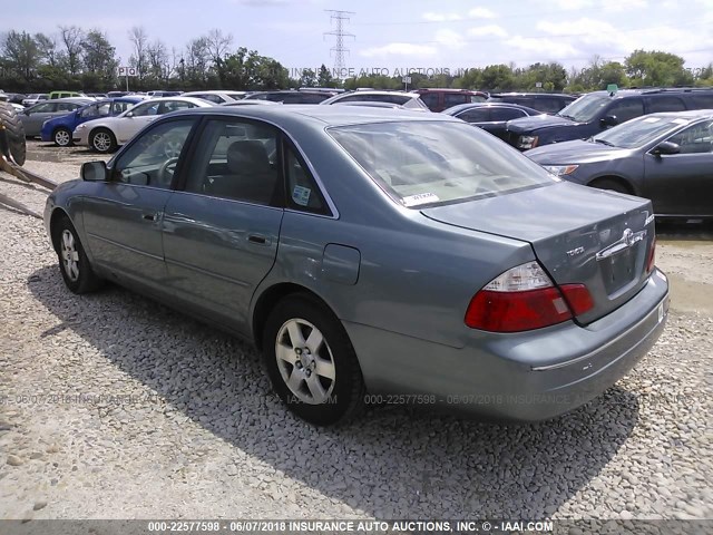4T1BF28BX4U375364 - 2004 TOYOTA AVALON XL/XLS TEAL photo 3