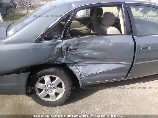 4T1BF28BX4U375364 - 2004 TOYOTA AVALON XL/XLS TEAL photo 6