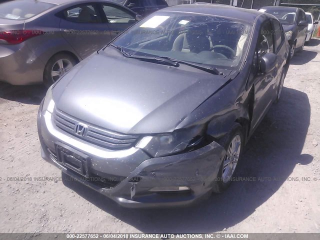 JHMZE2H78AS018529 - 2010 HONDA INSIGHT EX GRAY photo 6