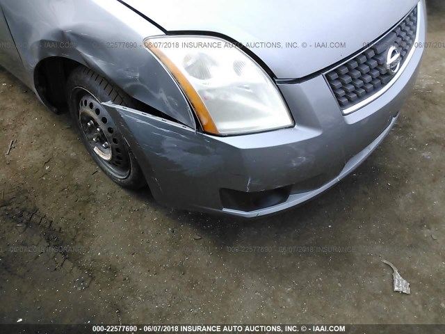 3N1AB61E37L701742 - 2007 NISSAN SENTRA 2.0/2.0S/2.0SL GRAY photo 6