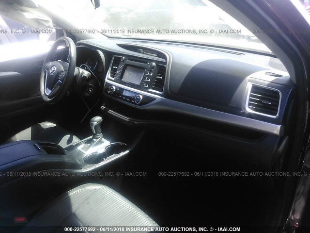 5TDZKRFH7ES020544 - 2014 TOYOTA HIGHLANDER LE/LE PLUS 栗色 照片 5