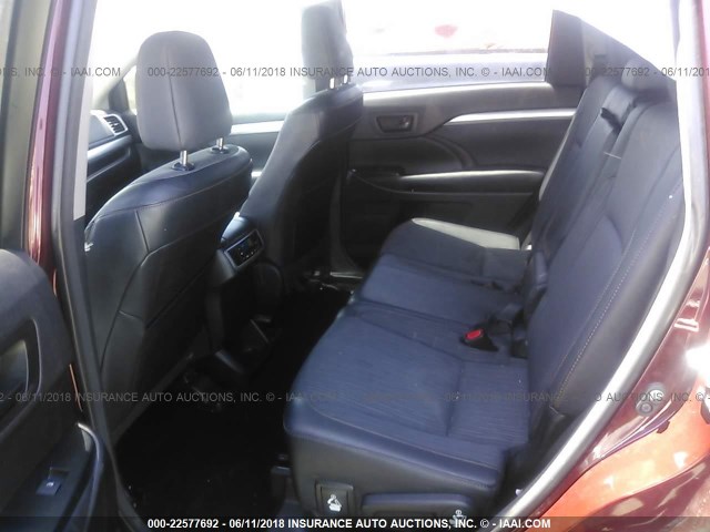 5TDZKRFH7ES020544 - 2014 TOYOTA HIGHLANDER LE/LE PLUS 栗色 照片 8