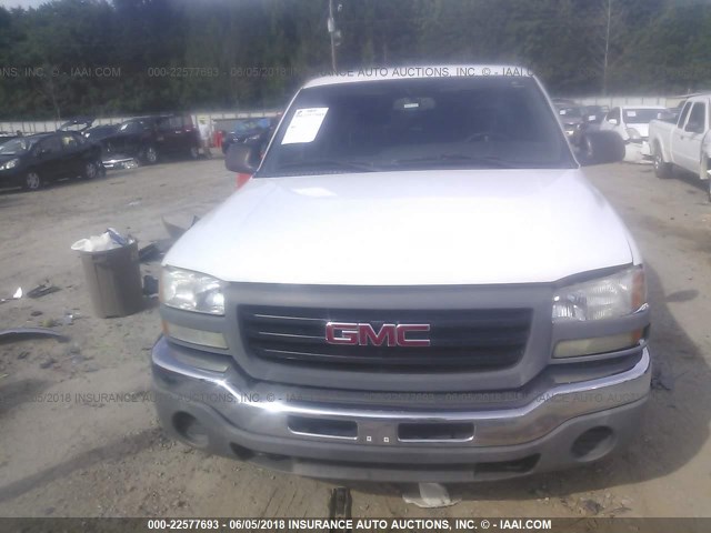 1GTEC19X46Z110413 - 2006 GMC NEW SIERRA C1500 WHITE photo 6