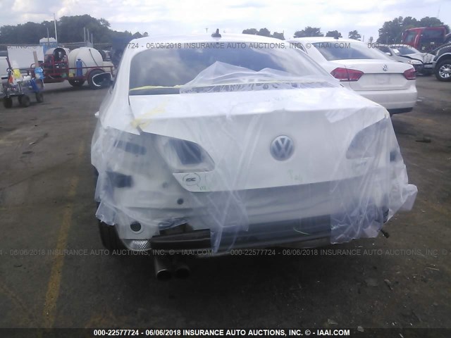 WVWHN7AN0CE548627 - 2012 VOLKSWAGEN CC LUXURY WHITE photo 6