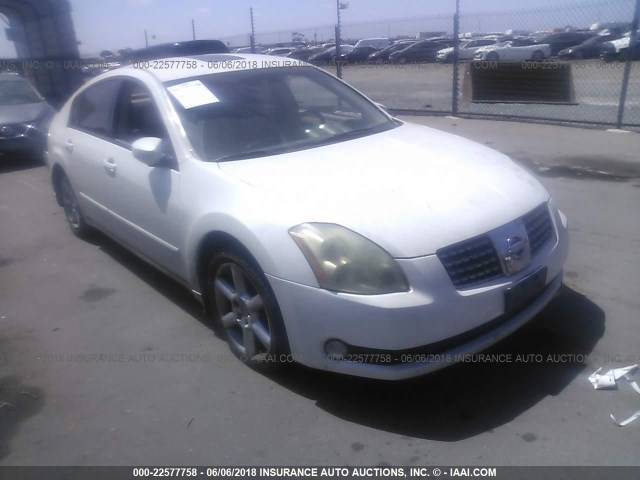 1N4BA41EX6C835057 - 2006 NISSAN MAXIMA SE/SL WHITE photo 1