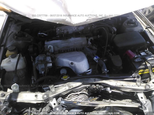 4T1BG22K21U046059 - 2001 TOYOTA CAMRY CE/LE/XLE BEIGE photo 10