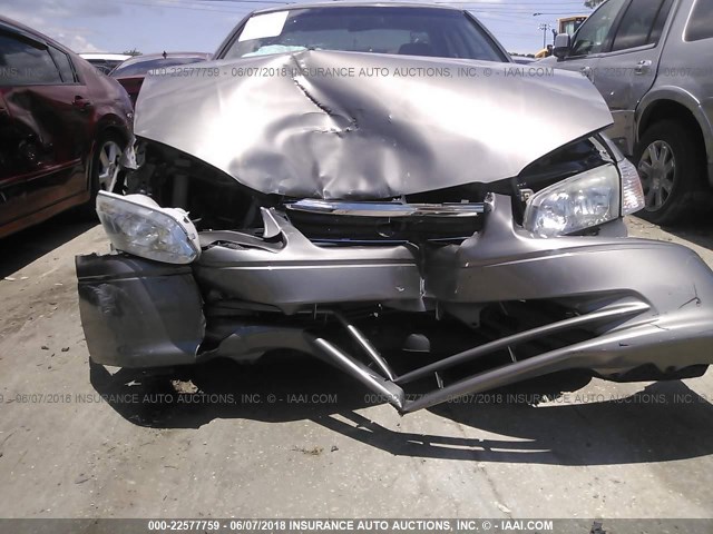 4T1BG22K21U046059 - 2001 TOYOTA CAMRY CE/LE/XLE BEIGE photo 6