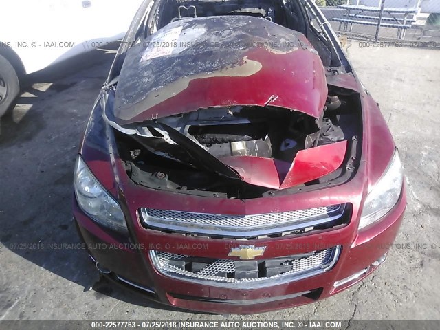 1G1ZG5E73CF360279 - 2012 CHEVROLET MALIBU LTZ 红色 照片 6