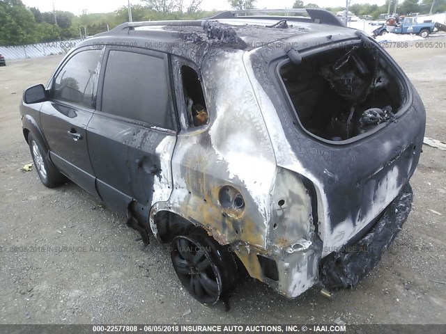 KM8JN12D77U482041 - 2007 HYUNDAI TUCSON SE/LIMITED BLACK photo 3