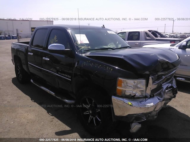 3GCPCSE06CG272899 - 2012 CHEVROLET SILVERADO C1500 LT BLACK photo 1