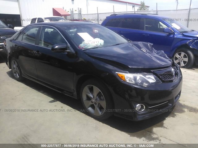 4T1BF1FK0EU787002 - 2014 TOYOTA CAMRY L/SE/LE/XLE BLACK photo 1