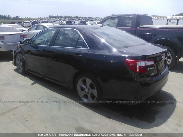 4T1BF1FK0EU787002 - 2014 TOYOTA CAMRY L/SE/LE/XLE BLACK photo 3